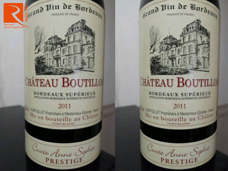 Chateau Boutillon Bordeaux Superieur Cuvee Anne Sophie