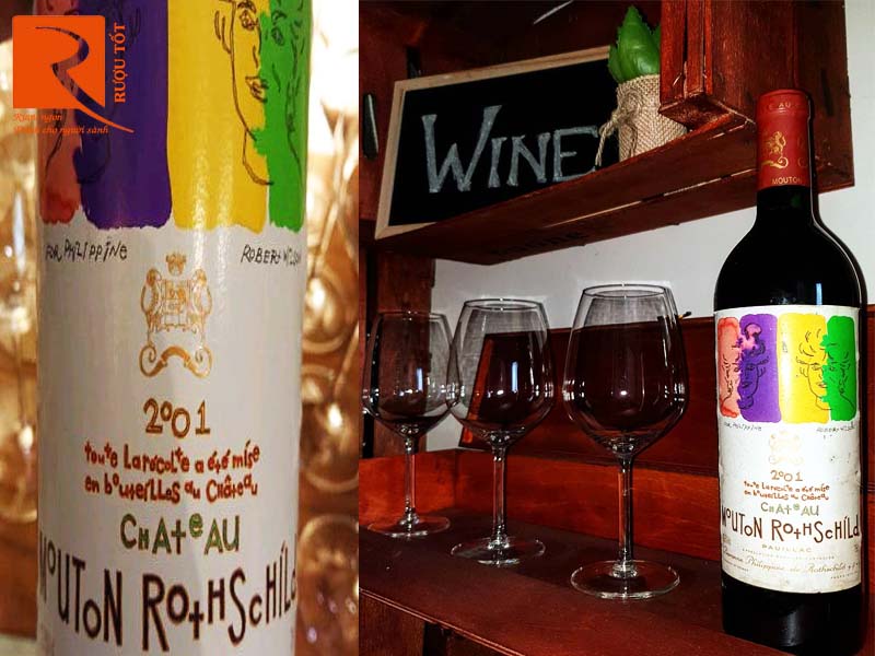 Rượu vang Château Mouton Rothschild 2001