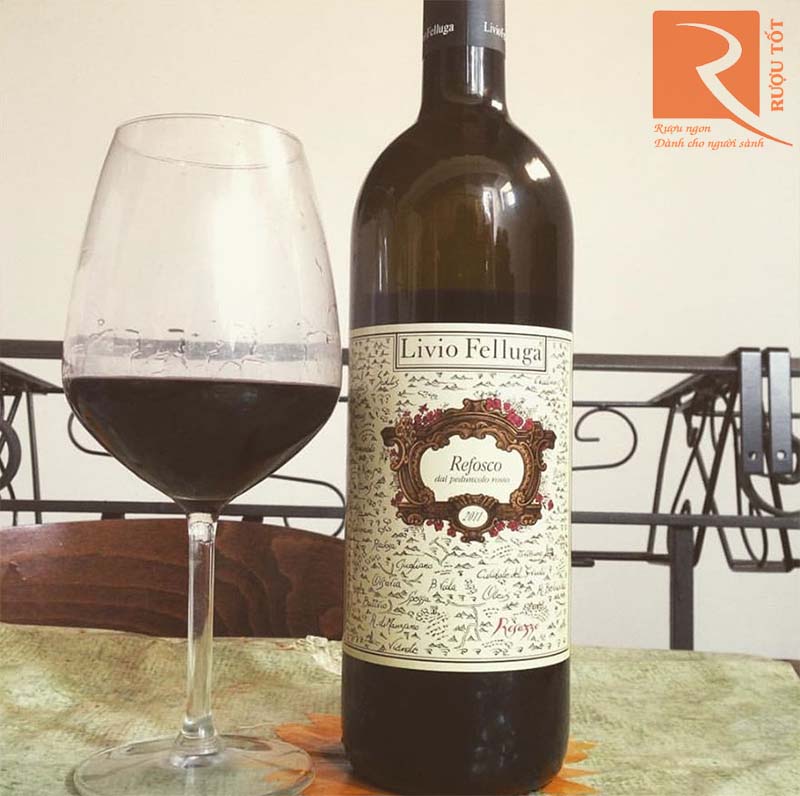 Rượu Vang Livio Felluga Refosco dal Peduncolo Rosso