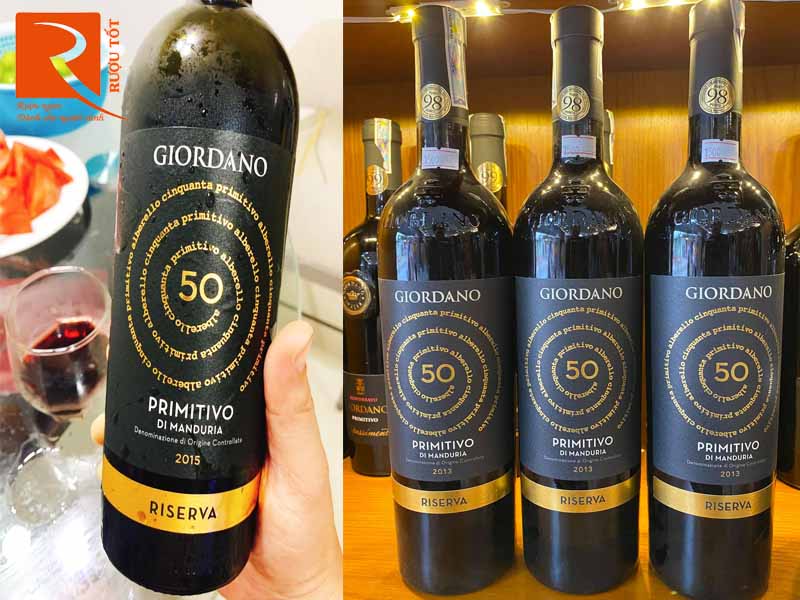 Vang Ý Rinforzato Giordano Riserva Primitivo Di Manduria