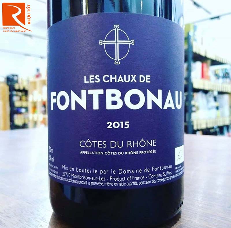 Rượu Vang Les Chaux de Fontbonau Cotes du Rhone