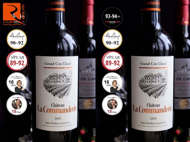 Rượu vang Pháp Chateau La Commanderie Saint Emilion