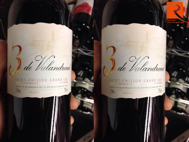 Rượu vang Pháp 3 de Valandraud Saint Emilion