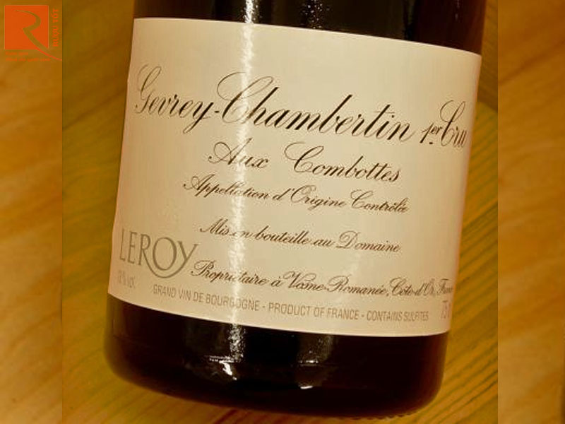 Rượu vang Pháp Gevrey Chambertin Aux Combottes Domaine Leroy