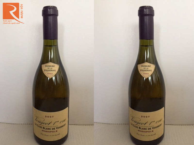 Rượu vang Pháp Vougeot 1st Cru Le Clos Blanc de Vougeot Monopole Gía rẻ