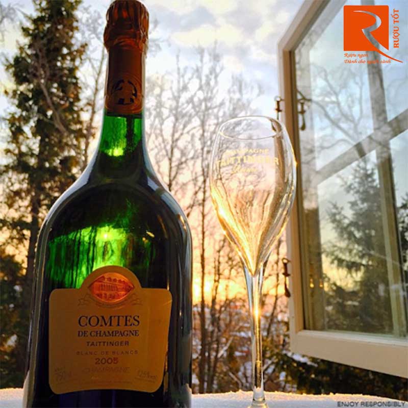 Rượu Vang Comtes de Champagne de Taittinger