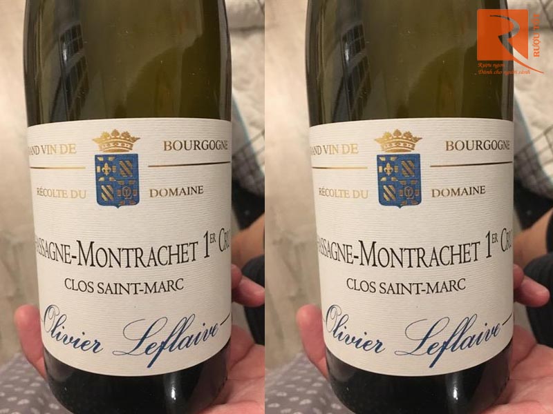 Rượu vang Pháp Chassagne Montrachet Clos Saint Marc Olivier Leflaive Gía rẻ