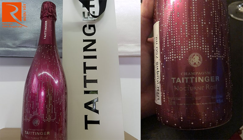 Rượu Vang Taittinger Nocturne Rose Champagne City Lights