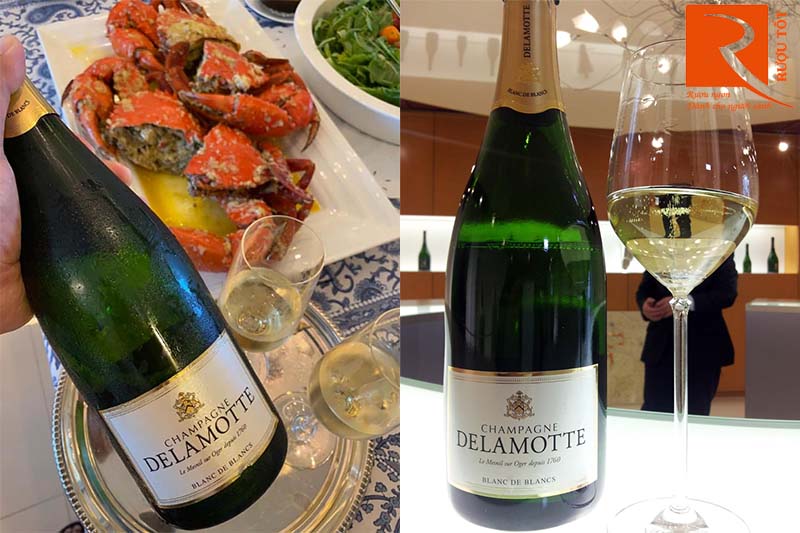 Rượu Vang Delamotte Champagne Blanc de Blancs