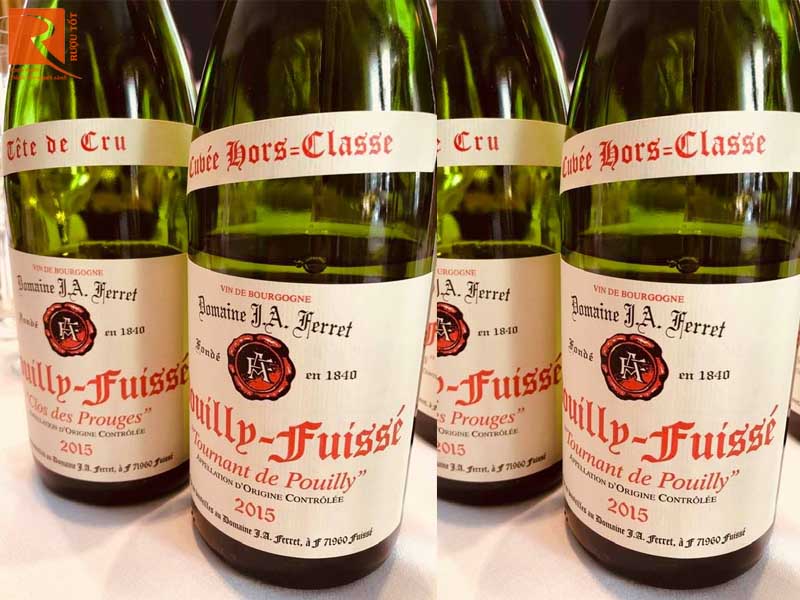 Pouilly Fuisse Tournant de Pouilly Domaine JA Ferret