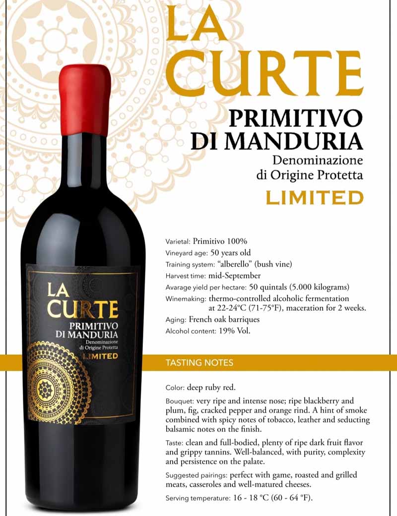 Rượu vang La Curte Limited