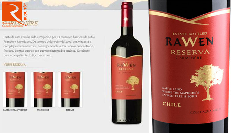 Rượu Vang Rawen Reserva Carmenere