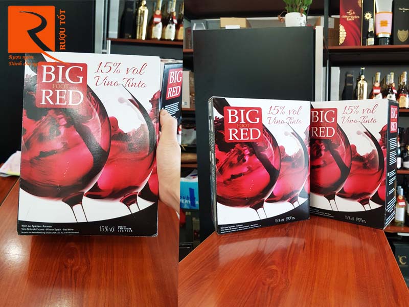 Vang bịch BIG RED 15 độ Hảo hạng