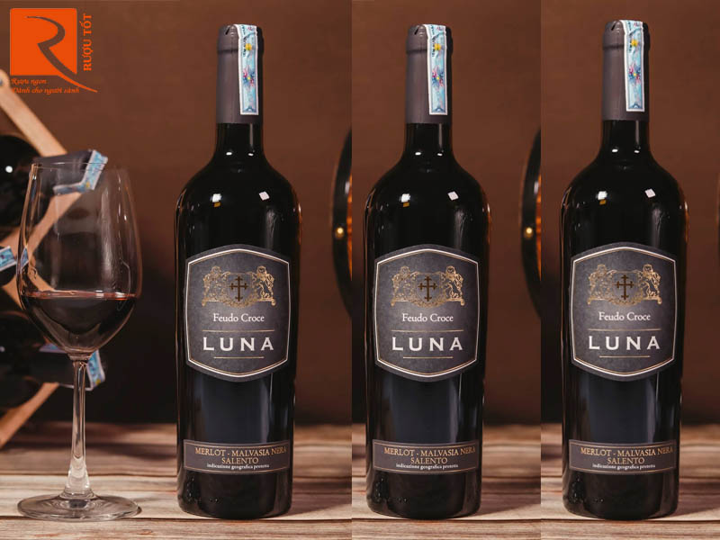 Vang Ý Luna Feudo Croce Merlot Malvasia Nera Salento