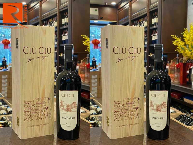 Vang Ý Ciu Ciu San Carro Marche Rosso 15%