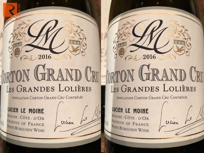 Corton Grand Cru Les Grandes Lolieres Lucien Le Moine