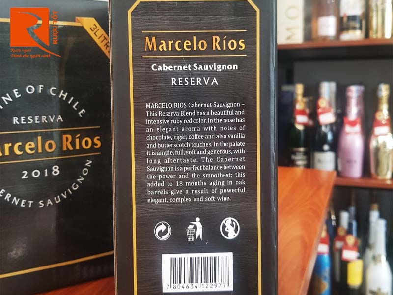 Vang Chile Marcelo Rios Reserva Cabernet Sauvignon