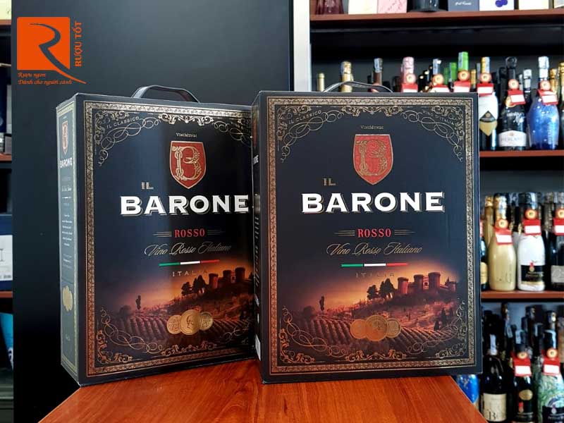 Vang bịch ngọt Ý iL Barone Rosso 3 Lít Hấp dẫn