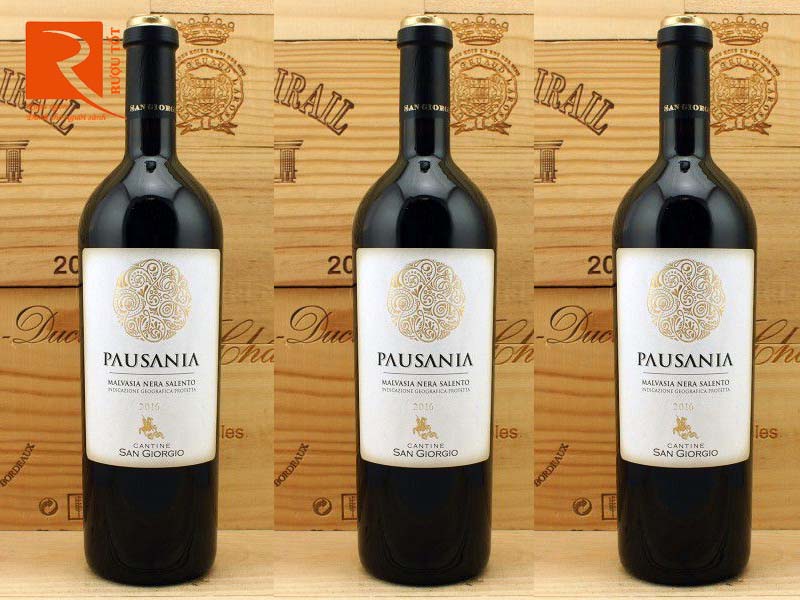 Rượu vang Ý Pausania Malvasia Nera Salento Cantine San Giorgio DOP