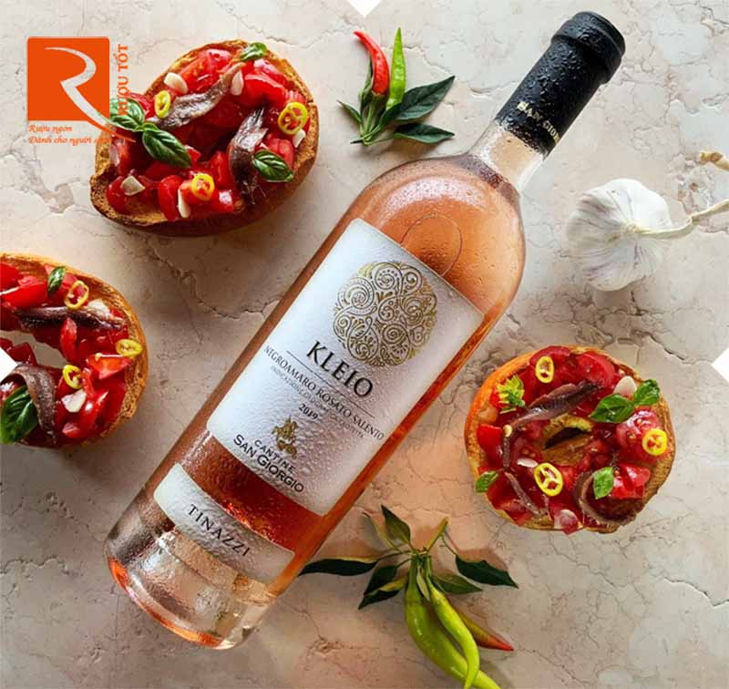 Rượu vang Ý Kleio Negroamaro Rosato Salento Cantine San Giorgio