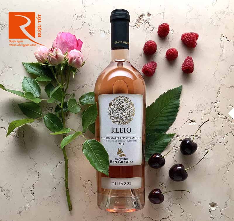 Rượu vang Ý Kleio Negroamaro Rosato Salento Cantine San Giorgio