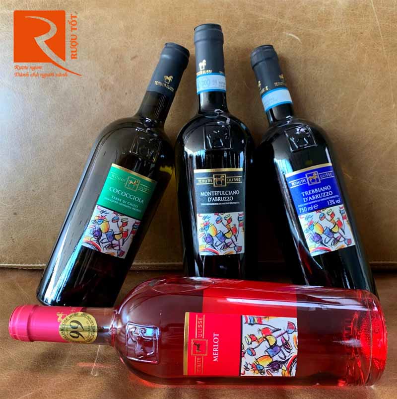 Rượu vang Ý Tenuta Ulisse Cerasuolo Trebbiano d'Abruzzo Rose - White