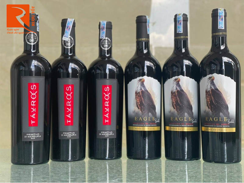 Vang Ý Eagle Bald Primitivo Salento IGP