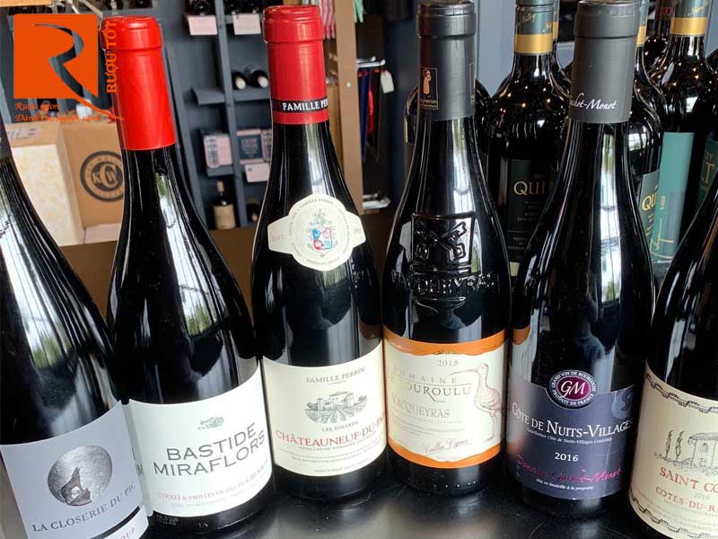 Rượu vang Pháp Chateauneuf Du Pape Perrin Les Sinards