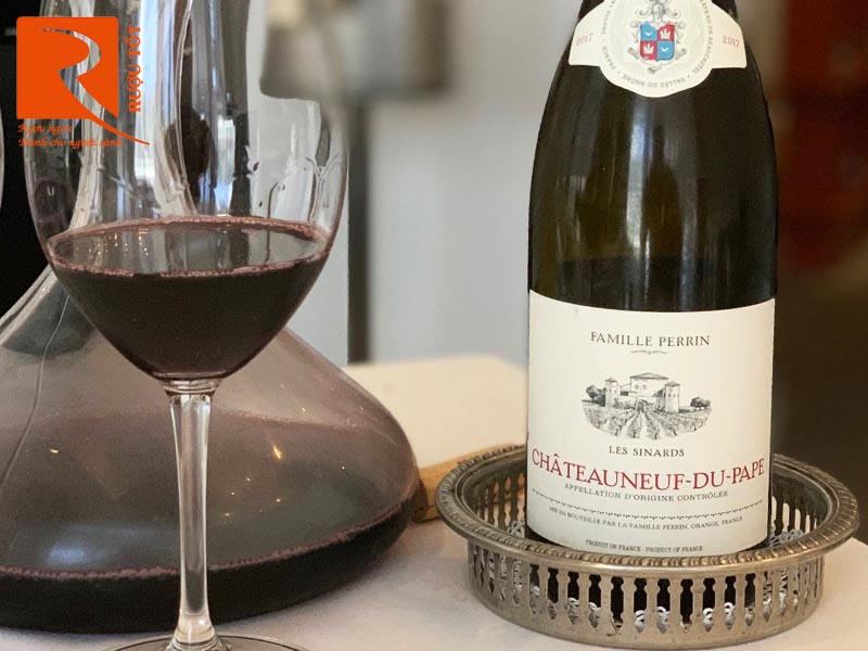 Rượu vang Pháp Chateauneuf Du Pape Perrin Les Sinards