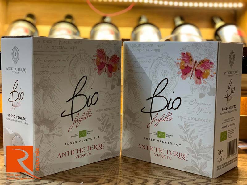 Rượu Vang Bịch Ý Bio Farfalla Vino Rosso Biologico