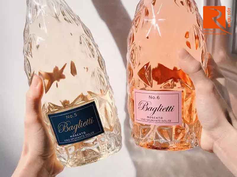 Vang nổ Ý Sparking Baglietti  No.6 Moscato Rose