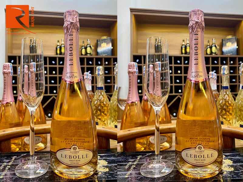 Rượu Vang Nổ Ý Lebolle Pinot Noir Rose