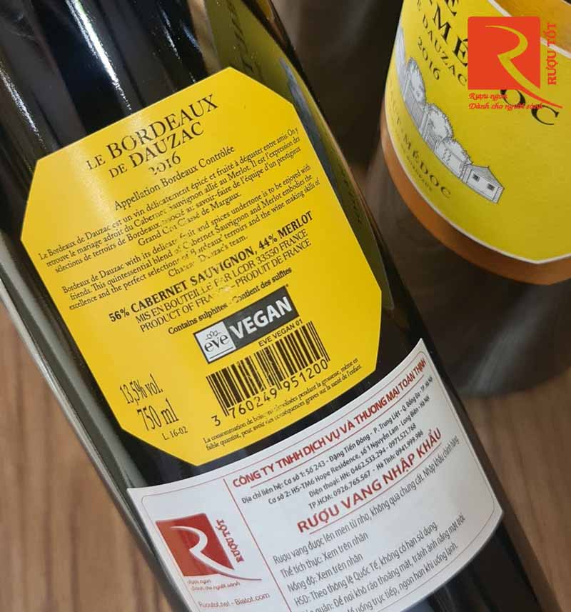 Rượu vang Pháp Le Bordeaux de Dauzac