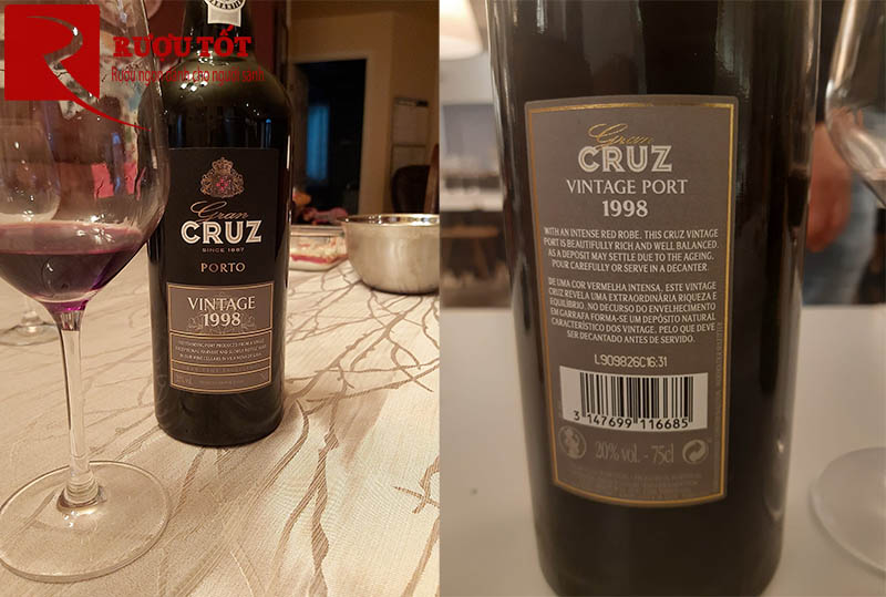 Vang Bồ Đào NhaPorto Cruz Vintage 1998