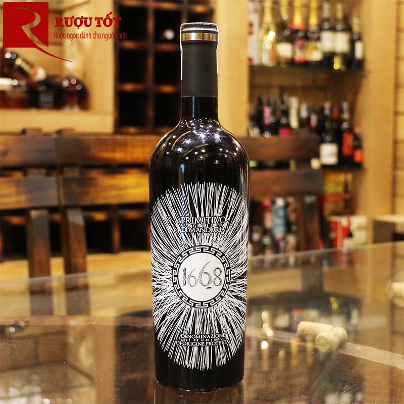 Rượu Vang 1668 Primitivo di Manduria DOP Riserva