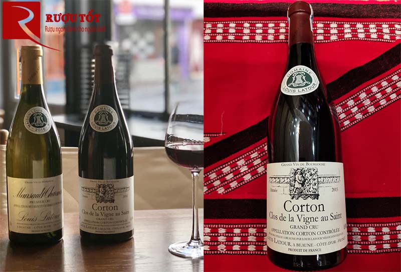 Vang Corton Clos De La Vigne Au Saint Louis Latour Grand Cru