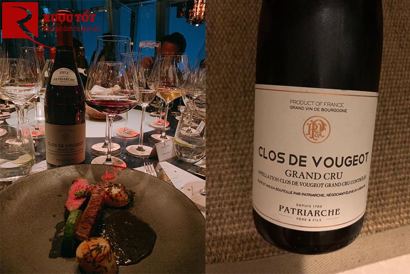 Vang Pháp Clos Vougeot Patriarche Grand Cru