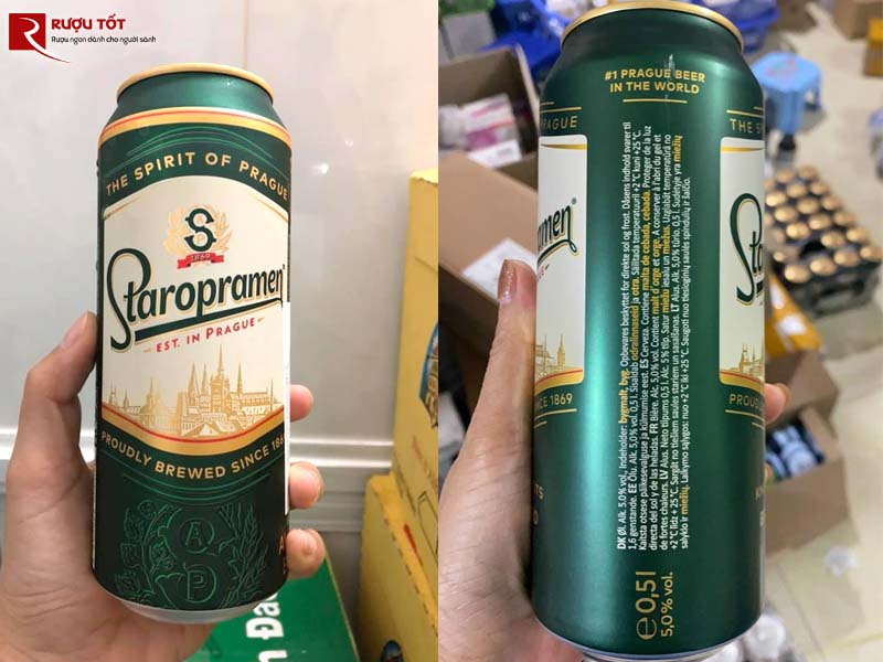 Bia Staropramen dạng lon 500ml 