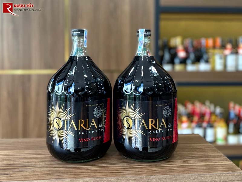 Rượu vang Ostaria Del Galletto Vino Rosso 3L