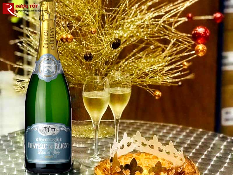 Rượu vang Pháp Champagne Chateau de Brigny Blanc de Blancs