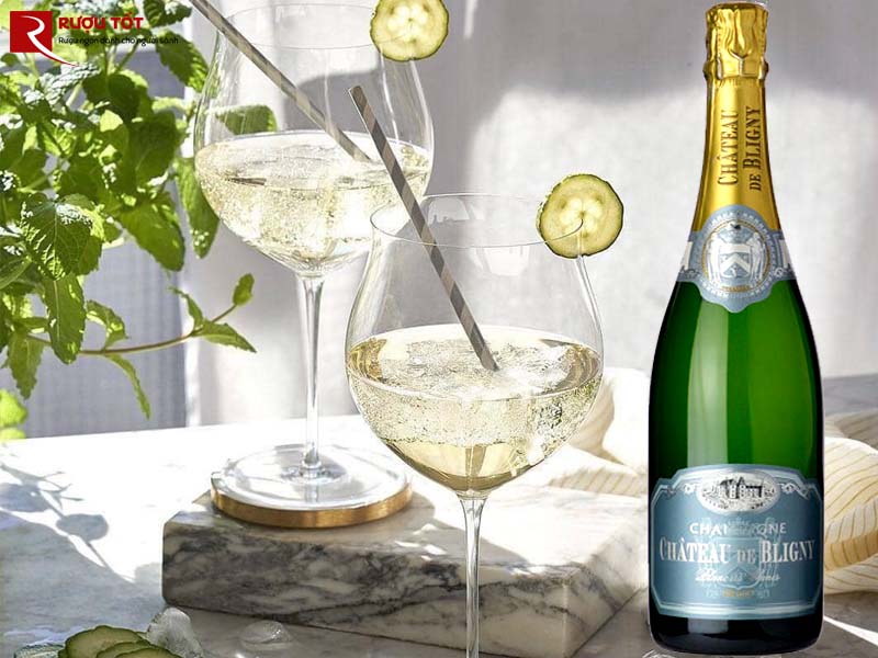 Rượu vang Pháp Champagne Chateau de Brigny Blanc de Blancs