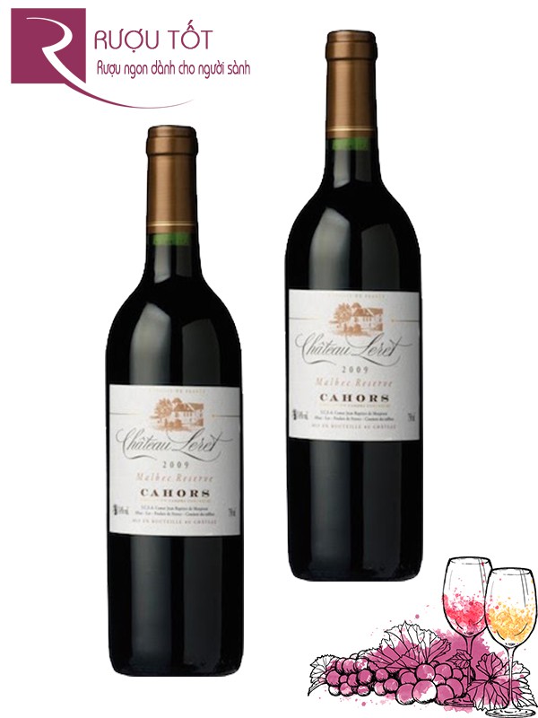 Giá sale: 620,000đ - Rượu vang Pháp Chateau Leret Malbec Reserve