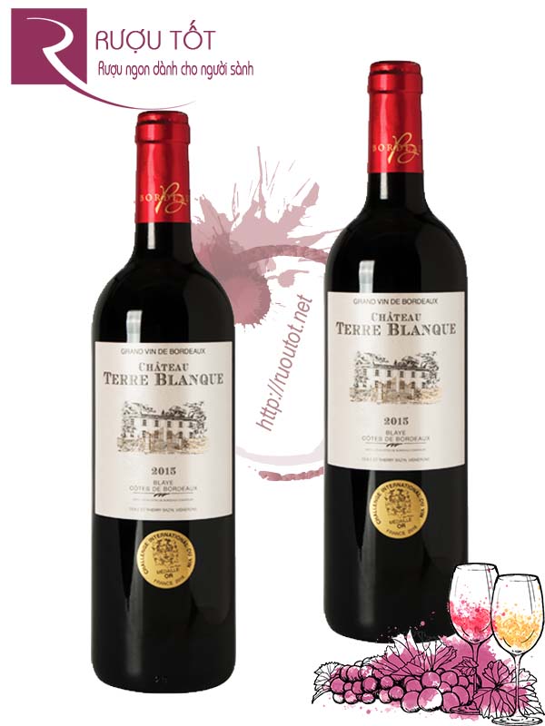 Vang Pháp Chateau Terre Blanque Bordeaux Red Cao cấp