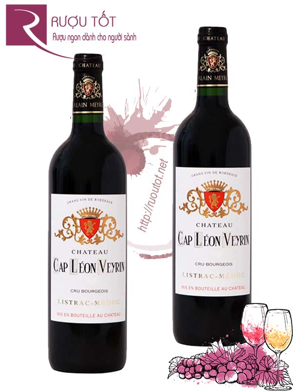 Rượu Vang Chateau Cap Leon Veyrin Listrac Medoc 92 điểm Cao cấp