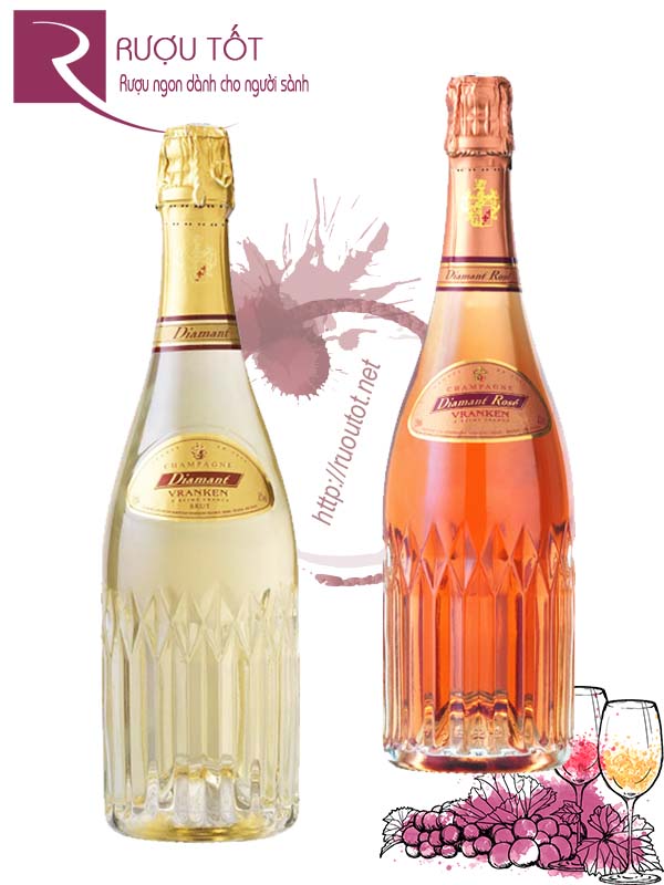 Champagne Pháp Vranken Diamant Rose - Brut Cao cấp