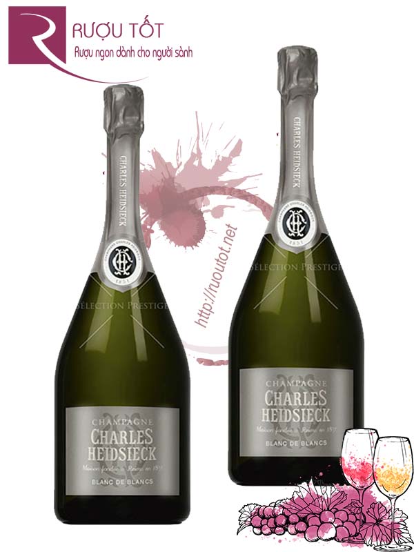 Champagne Pháp Charles Heidsieck  Blanc De Blancs 92 điểm Cao cấp