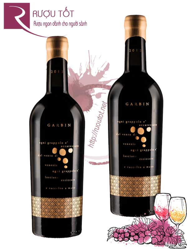 Rượu Vang Garbin Vino Rosso Blend Veneto 15 độ Hảo hạng