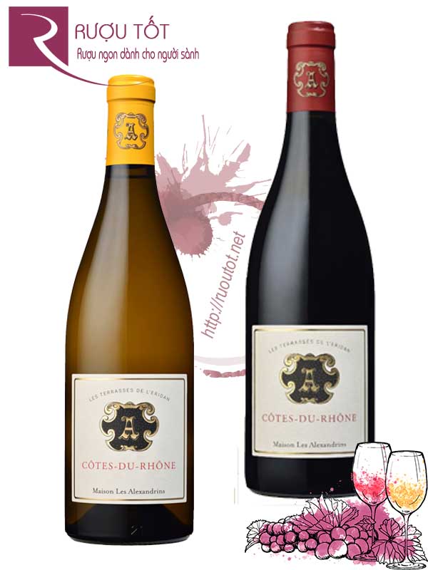 Rượu Vang Cotes Du Rhone Blanc Les Terrasses De L’eridan Cao cấp
