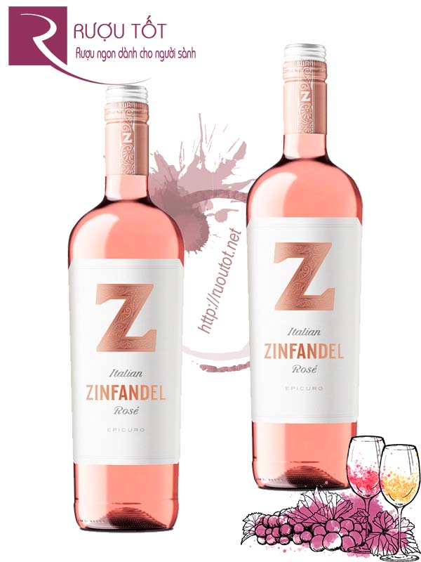 Vang Ý Z Zinfandel Epicuro Rose - Vang hồng chữ Z