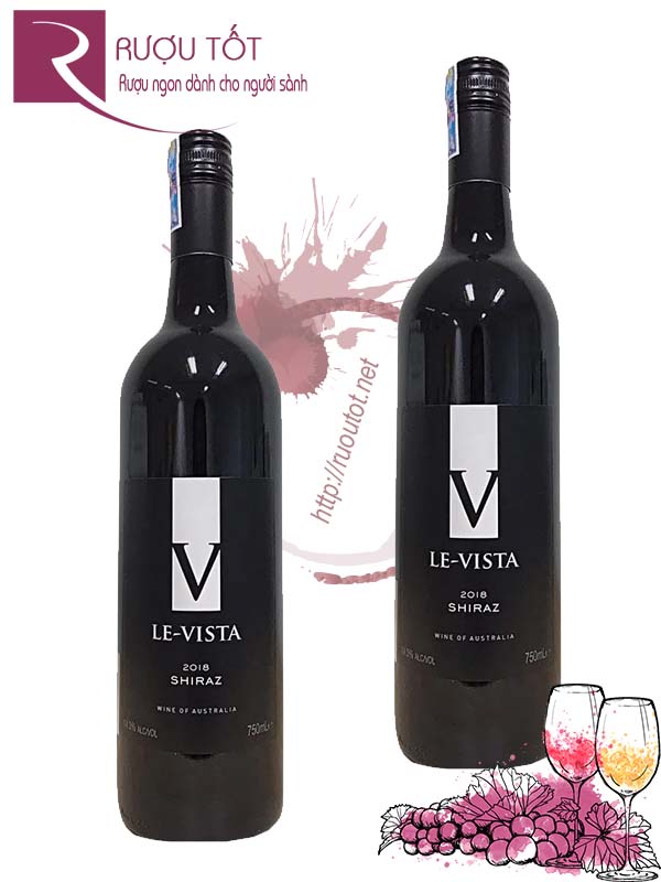 Rượu vang V Le Vista Shiraz - Vang chữ V Hảo hạng